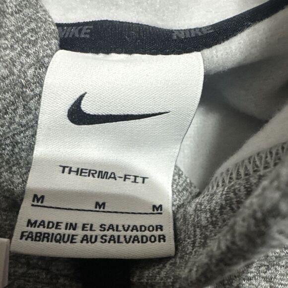 Nike Men's Hoodie Therma-FIT Pullover Fleece DQ4834 - 063 Size Medium NWT Gray - Picture 4 of 7
